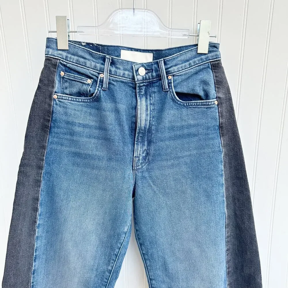 Mother Half Pipe Flood Two-Tone Barrel Jeans - 26 - Picture 4 of 10